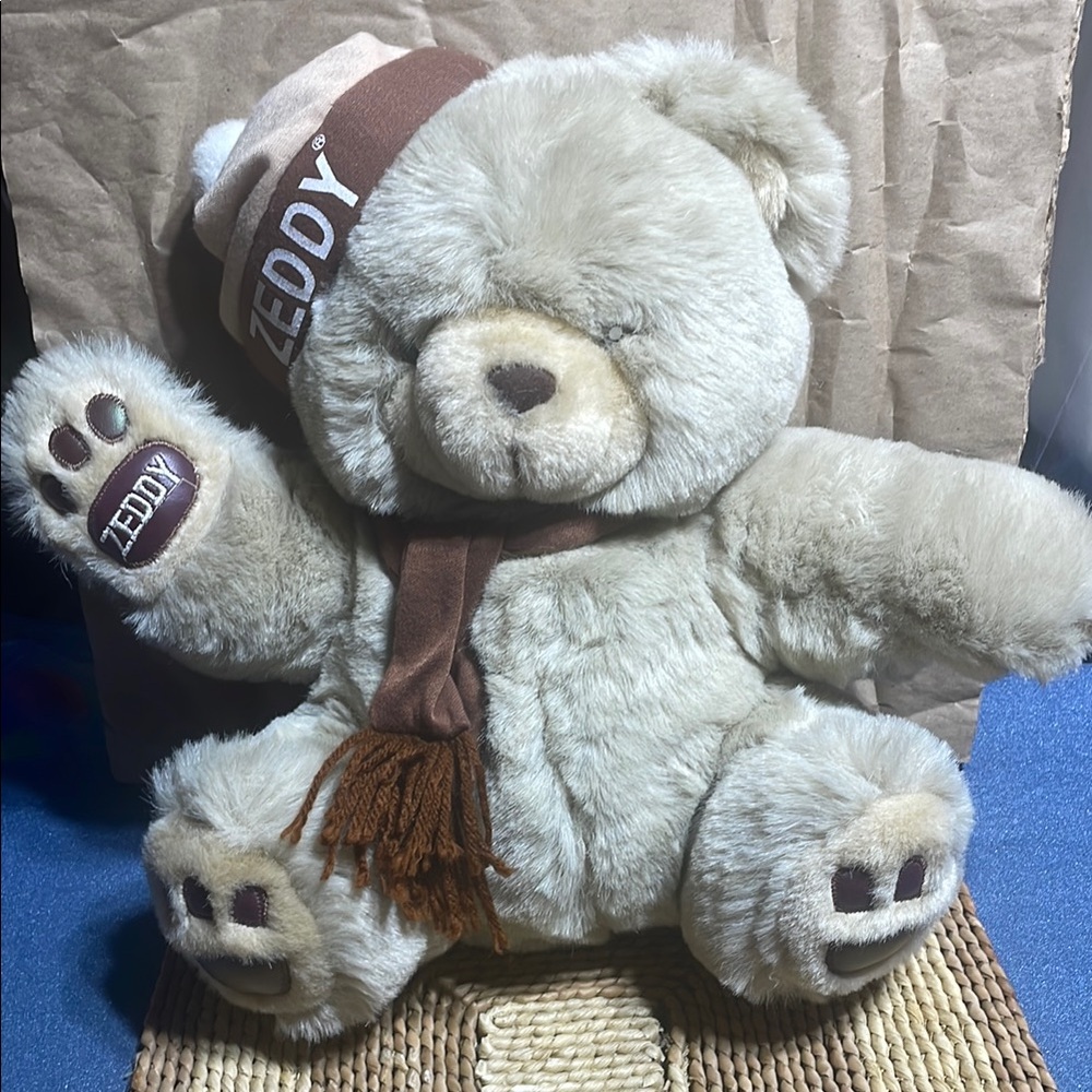 🤎Zellers ZEDDY Stuffed Teddy Bear VTG